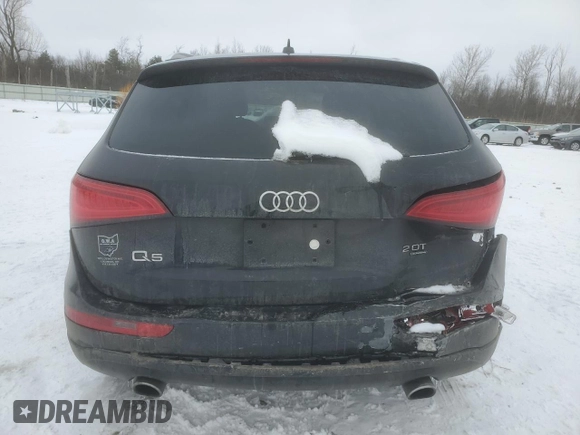 2013 Audi Q5 Premium with VIN WA1CFAFP6DA078315, listed as a Copart auction lot 44717025 with 124,784 mi miles and Non repairable. Bid and sale history available at DreamBid. Image 6.