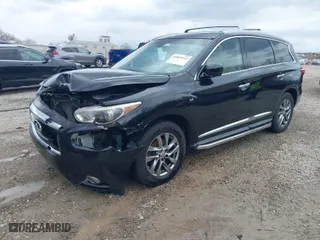 2015 Infiniti QX60 with VIN 5N1AL0MM0FC507539, listed as a IAAI auction lot 41869222 with 183,769 mi miles. Bid and sale history available at carsss.com. Image 2.
