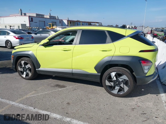 2024 Hyundai Kona Limited with VIN KM8HE3A32RU108653, listed as a IAAI auction lot 41550477 with 9,338 mi miles. Bid and sale history available at carsss.com. Image 14.