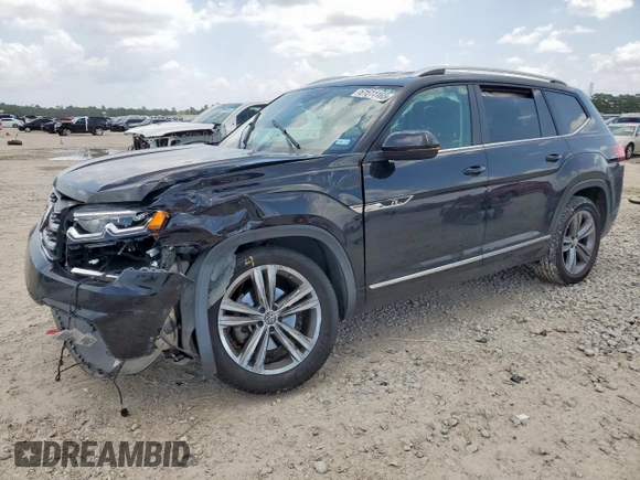 2019 Volkswagen Atlas SE with VIN 1V2XR2CA0KC560587, listed as a Copart auction lot 61511165 with 101,731 mi miles and Salvage title. Bid and sale history available at DreamBid. Image 1.