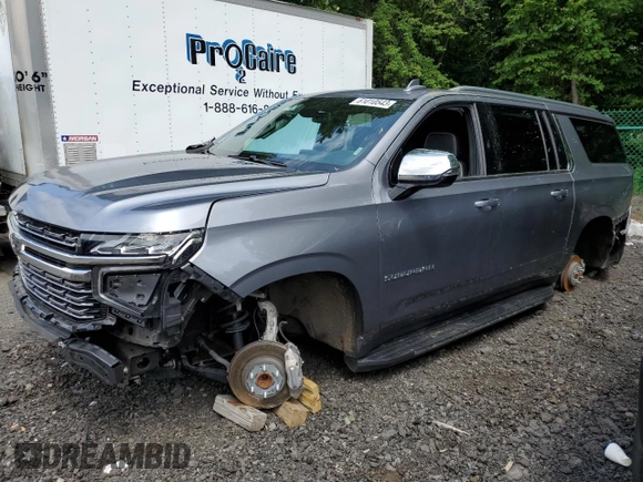 2022 Chevrolet Suburban Premier with VIN 1GNSCFKD3NR191152, listed as a Copart auction lot 61010543 with 56,508 mi miles and Clean title. Bid and sale history available at DreamBid. Image 1.