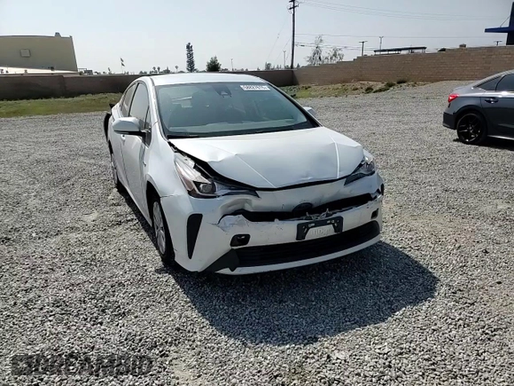2021 Toyota Prius L Eco with VIN JTDKAMFU1M3151330, listed as a Copart auction lot 58827615 with 111,067 mi miles and Salvage title. Bid and sale history available at DreamBid. Image 7.