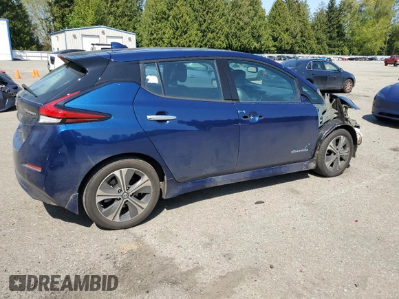 2018 Nissan LEAF S with VIN 1N4AZ1CP3JC312103, listed as a Copart auction lot 53276485 with 44,918 mi miles and Salvage Title. Bid and sale history available at DreamBid. Image 3.