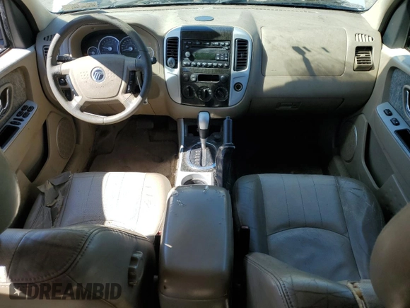 2007 Mercury Mariner Luxury with VIN 4M2YU91147KJ04454, listed as a Copart auction lot 49666005 with 198,627 mi miles and Salvage title. Bid and sale history available at DreamBid. Image 8.