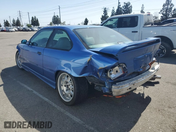 1998 BMW 3 Series M3 with VIN WBSBG9324WEY78850, listed as a Copart auction lot 59344585 with 117,490 mi miles and Salvage title. Bid and sale history available at DreamBid. Image 2.