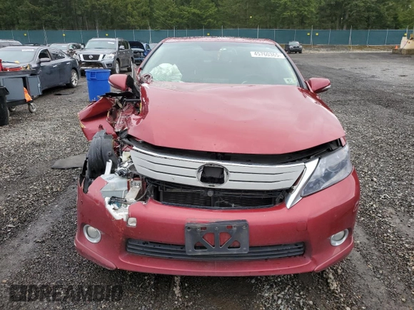 2010 Lexus HS 250h with VIN JTHBB1BA6A2016805, listed as a Copart auction lot 45760365 with 164,226 mi miles and Salvage Title. Bid and sale history available at DreamBid. Image 5.