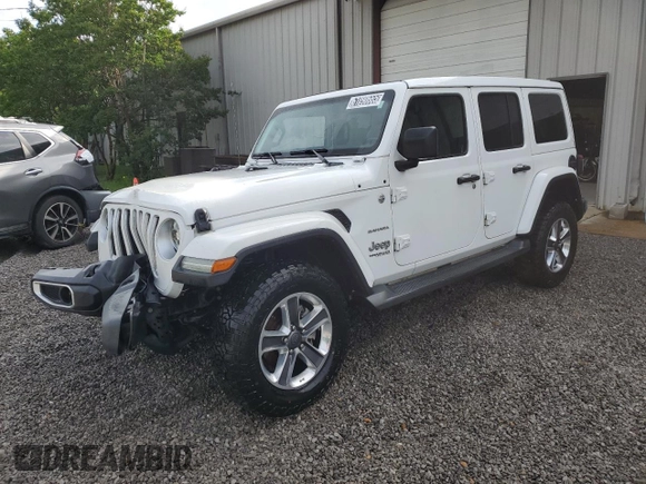 2020 Jeep Wrangler Unlimited Sahara with VIN 1C4HJXEG4LW272051, listed as a Copart auction lot 61090665 with 100,148 mi miles and Clean title. Bid and sale history available at DreamBid. Image 1.