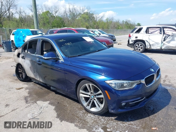 2017 BMW 3 Series 330i with VIN WBA8B9C51HK675667, listed as a IAAI auction lot 41868681 with Not Provided miles. Bid and sale history available at carsss.com. Image 1.