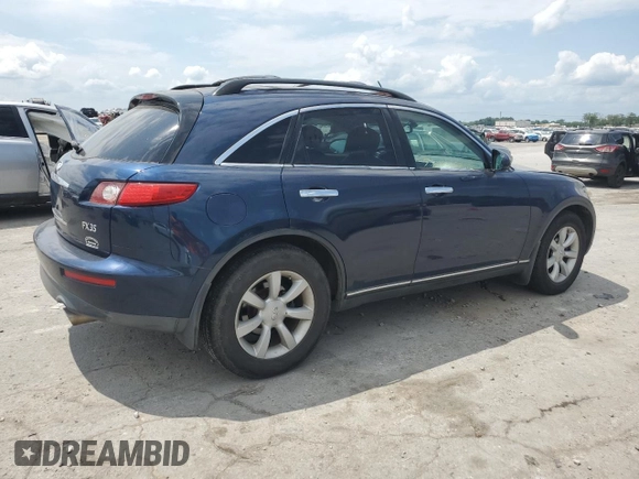 2005 Infiniti FX with VIN JNRAS08W85X207662, listed as a Copart auction lot 59736235 with 231,061 mi miles and Clean title. Bid and sale history available at DreamBid. Image 3.