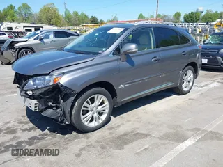 2012 Lexus RX 450h with VIN JTJBC1BAXC2427994, listed as a IAAI auction lot 41997188 with 131,614 mi miles and . Bid and sale history available at DreamBid. Image 2.