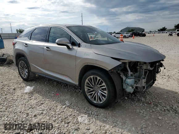 2021 Lexus RX 350 with VIN 2T2JZMAA7MC188225, listed as a Copart auction lot 55760085 with 66,994 mi miles and Salvage Title. Bid and sale history available at DreamBid. Image 4.