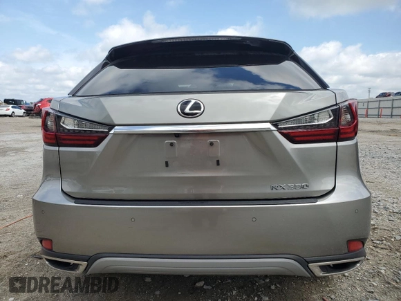 2022 Lexus RX with VIN 2T2HZMAA8NC234404, listed as a Copart auction lot 50981925 with 38,730 mi miles and Non Repairable. Bid and sale history available at carsss.com. Image 6.