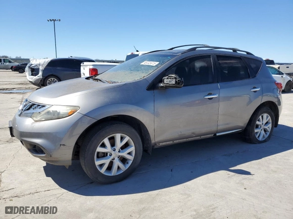 2012 Nissan Murano S with VIN JN8AZ1MU2CW120854, listed as a Copart auction lot 48045615 with 240,830 mi miles and Clean Title. Bid and sale history available at carsss.com. Image 1.