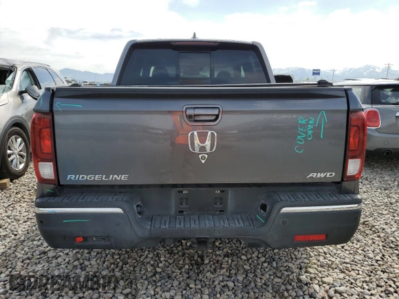 2017 Honda Ridgeline RTL-E with VIN 5FPYK3F75HB025743, listed as a Copart auction lot 54791905 with 163,055 mi miles and Salvage title. Bid and sale history available at DreamBid. Image 6.