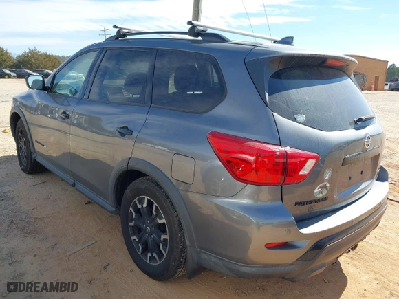 2019 Nissan Pathfinder S with VIN 5N1DR2MM3KC623917, listed as a IAAI auction lot 41661193 with 92,345 mi miles. Bid and sale history available at carsss.com. Image 3.