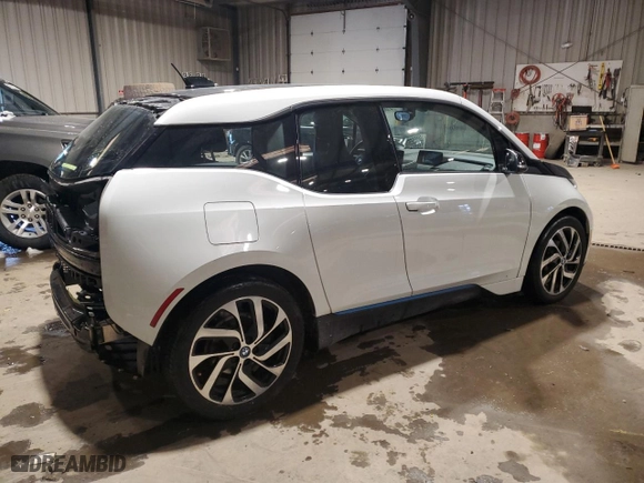 2017 BMW i3 with VIN WBY1Z6C34HV950202, listed as a Copart auction lot 41805985 with 36,976 mi miles and Salvage Title. Bid and sale history available at carsss.com. Image 3.