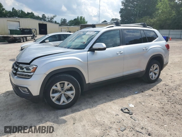 2018 Volkswagen Atlas SEL with VIN 1V2ER2CA7JC517354, listed as a Copart auction lot 57041865 with 118,126 mi miles and Salvage title. Bid and sale history available at DreamBid. Image 1.
