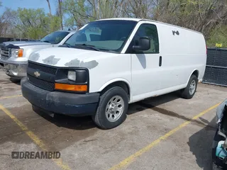 2012 Chevrolet Express Cargo Van with VIN 1GCSGAFX2C1129564, listed as a IAAI auction lot 41926325 with 257,259 mi miles. Bid and sale history available at carsss.com. Image 2.