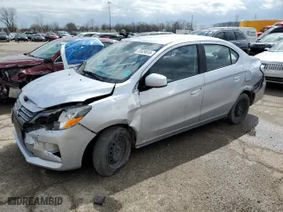 2022 Mitsubishi Mirage G4 ES with VIN ML32FUFJ4NHF08713, listed as a Copart auction lot 53929015 with 62,799 mi miles and Clean Title. Bid and sale history available at carsss.com. Image 1.