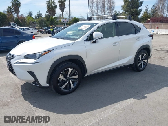 2021 Lexus NX 300h with VIN JTJGJRDZ2M5012553, listed as a IAAI auction lot 41850243 with 56,737 mi miles and . Bid and sale history available at DreamBid. Image 17.