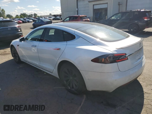 2019 Tesla Model S 100D with VIN 5YJSA1E41KF330631, listed as a Copart auction lot 55360295 with 52,245 mi miles and Salvage title. Bid and sale history available at DreamBid. Image 2.