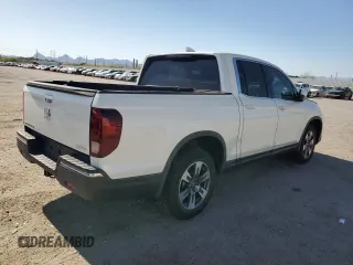 2018 Honda Ridgeline RTL-T z VIN 5FPYK3F64JB005416, wystawiony jako Copart lot #54163835 z przebiegiem 57 677 mil mil oraz Szkody całkowita. Historia ofert i sprzedaży dostępna na DreamBid. Obrazek 3.