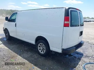 2012 Chevrolet Express Cargo Van with VIN 1GCSGAFX5C1145743, listed as a IAAI auction lot 42027282 with 202,770 mi miles. Bid and sale history available at carsss.com. Image 3.