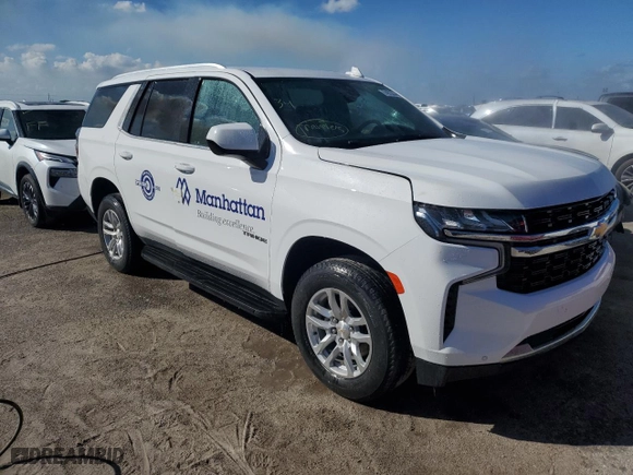 2021 Chevrolet Tahoe LS with VIN 1GNSCMKD6MR175627, listed as a Copart auction lot 74973534 with 0 mi miles and Non Repairable. Bid and sale history available at carsss.com. Image 4.