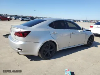2011 Lexus IS 350 with VIN JTHBE5C20B5025313, listed as a Copart auction lot 42954785 with 228,880 mi miles and Salvage Title. Bid and sale history available at carsss.com. Image 3.