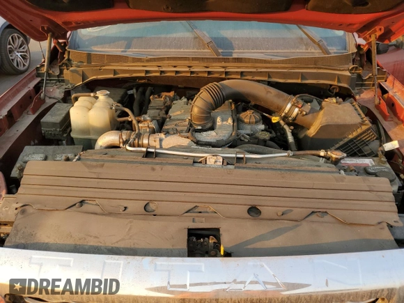 2016 Nissan Titan SL with VIN 1N6BA1F46GN516606, listed as a Copart auction lot 54073565 with 38,097 mi miles and Salvage title. Bid and sale history available at DreamBid. Image 11.
