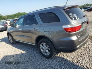 2013 Dodge Durango Crew with VIN 1C4RDHDG3DC596985, listed as a Copart auction lot 62218015 with 296,266 mi miles and Salvage title. Bid and sale history available at DreamBid. Image 2.