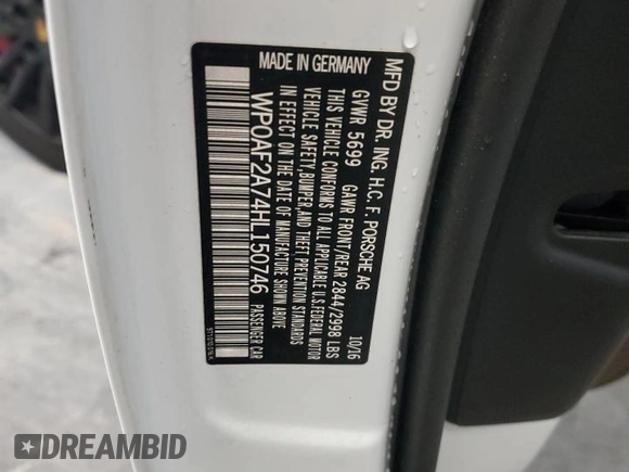 2017 Porsche Panamera Turbo с VIN WP0AF2A74HL150746, выставлен на аукционе Copart как лот 41706905 с пробегом 75 735 миль миль и Чистый • Clean title. История ставок и продаж доступна на DreamBid. Изображение 12.