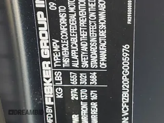 2023 Fisker Ocean One z VIN VCF1ZBU20PG005976, wystawiony jako Copart lot #63520664 z przebiegiem 281 mil mil oraz Szkody całkowita. Historia ofert i sprzedaży dostępna na DreamBid. Obrazek 13.
