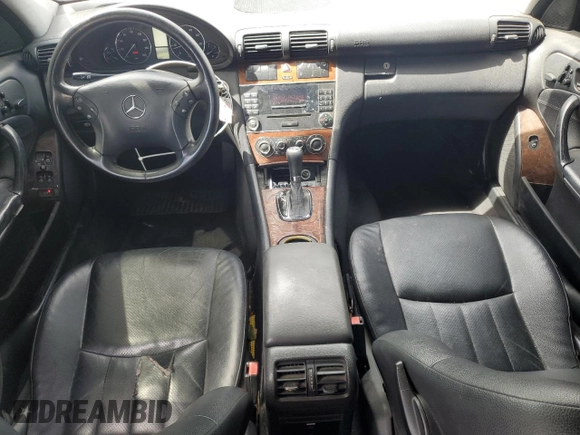 2007 Mercedes-Benz C 280 Luxury with VIN WDBRF92HX7F837258, listed as a Copart auction lot 58594675 with 158,544 mi miles and Salvage title. Bid and sale history available at DreamBid. Image 8.