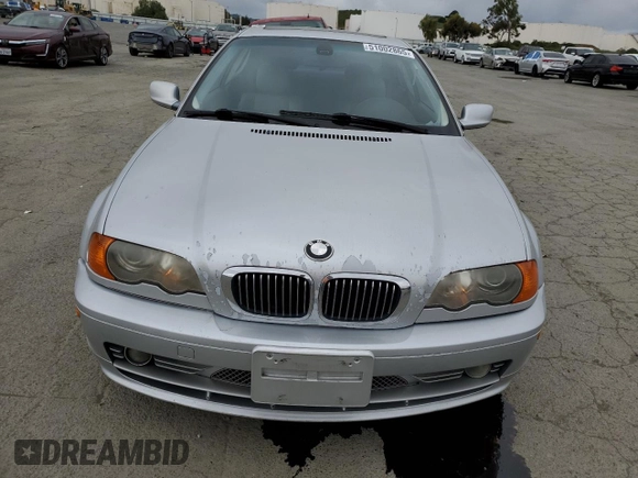 2001 BMW 3 Series 330Ci with VIN WBABN53441JU35456, listed as a Copart auction lot 51002865 with 155,045 mi miles and Salvage Title. Bid and sale history available at carsss.com. Image 5.