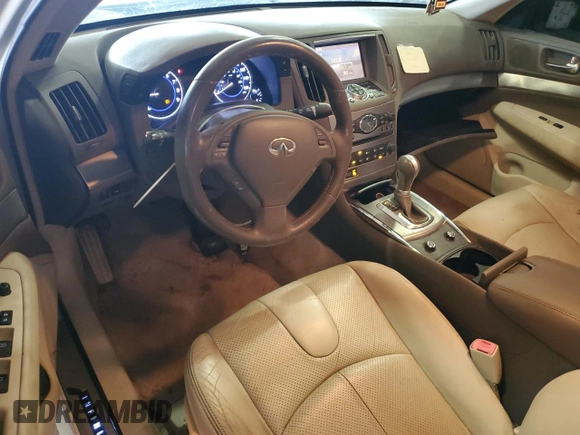 2015 Infiniti Q40 with VIN JN1CV6APXFM501091, listed as a Copart auction lot 71635964 with 0 mi miles and Salvage Title. Bid and sale history available at carsss.com. Image 8.