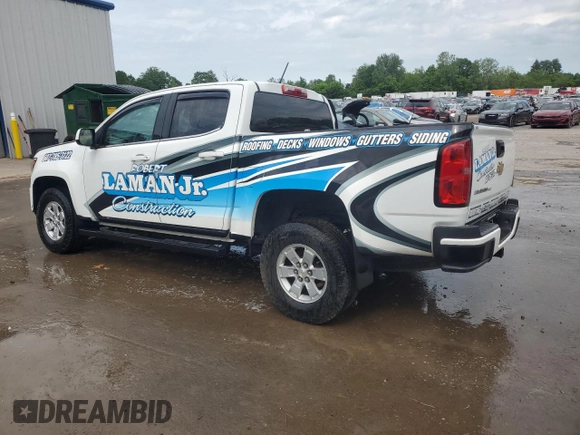 2019 Chevrolet Colorado 4WD Work Truck z VIN 1GCGTBEN7K1161044, wystawiony jako Copart lot #60033155 z przebiegiem 52 449 mil mil oraz Szkoda całkowita • Salvage title. Historia ofert i sprzedaży dostępna na DreamBid. Obrazek 2.