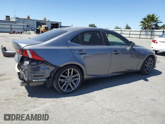2015 Lexus IS 250 with VIN JTHBF1D25F5051478, listed as a Copart auction lot 57087175 with 105,255 mi miles and Salvage title. Bid and sale history available at DreamBid. Image 3.