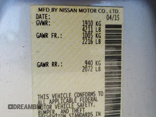 2015 Nissan Altima SL z VIN 1N4AL3AP9FC431152, wystawiony jako Copart lot #58058265 z przebiegiem 116 896 mil mil oraz Szkoda całkowita • Salvage title. Historia ofert i sprzedaży dostępna na DreamBid. Obrazek 12.