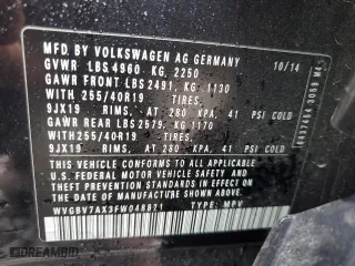 2015 Volkswagen Tiguan R-Line with VIN WVGBV7AX3FW048821, listed as a Copart auction lot 82226424 with 95,684 mi miles and Salvage Title. Bid and sale history available at carsss.com. Image 14.