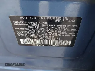 2015 Subaru Forester 2.5i Touring with VIN JF2SJAUC6FH440333, listed as a IAAI auction lot 41414701 with 115,223 mi miles. Bid and sale history available at carsss.com. Image 9.