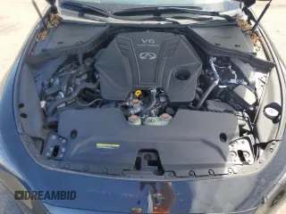 2022 Infiniti Q60 Red Sport 400 with VIN JN1FV7LL8NM681098, listed as a Copart auction lot 54364875 with 17,216 mi miles and Salvage title. Bid and sale history available at DreamBid. Image 11.