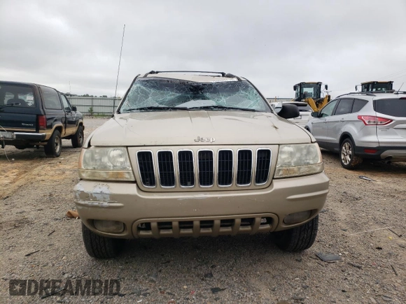 2001 Jeep Grand Cherokee Limited with VIN 1J4GW58S11C649736, listed as a Copart auction lot 66080214 with 199,584 mi miles and Salvage Title. Bid and sale history available at carsss.com. Image 5.