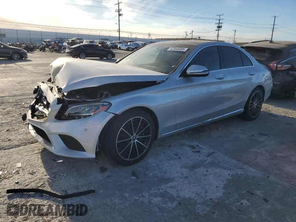 2021 Mercedes-Benz C 300 with VIN W1KWF8DB9MR605631, listed as a Copart auction lot 42355085 with Not Provided miles and Salvage Title. Bid and sale history available at carsss.com. Image 1.