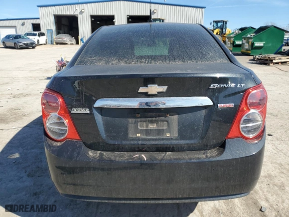 2014 Chevrolet Sonic LT with VIN 1G1JC5SB2E4211605, listed as a Copart auction lot 46405925 with 136,520 mi miles and Salvage Title. Bid and sale history available at carsss.com. Image 6.
