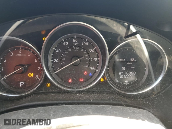 2013 Mazda CX-5 Touring with VIN JM3KE4CE2D0158085, listed as a Copart auction lot 81480384 with 163,001 mi miles and Salvage Title. Bid and sale history available at carsss.com. Image 9.