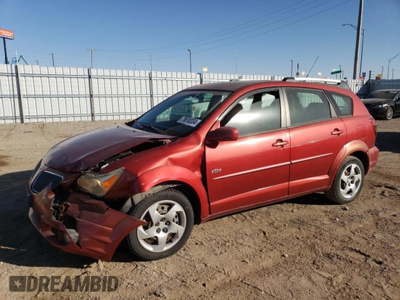 2005 Pontiac Vibe with VIN 5Y2SL63805Z464722, listed as a Copart auction lot 75618334 with 121,910 mi miles and Salvage Title. Bid and sale history available at DreamBid. Image 1.