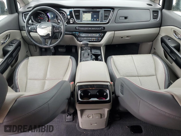 2017 Kia Sedona SX with VIN KNDMC5C12H6324411, listed as a Copart auction lot 52789895 with 27,003 mi miles and Salvage Title. Bid and sale history available at carsss.com. Image 8.