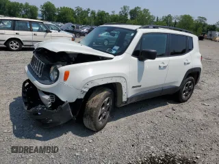 2017 Jeep Renegade Sport with VIN ZACCJBAB5HPE58712, listed as a Copart auction lot 59289025 with 81,393 mi miles and Salvage title. Bid and sale history available at DreamBid. Image 1.