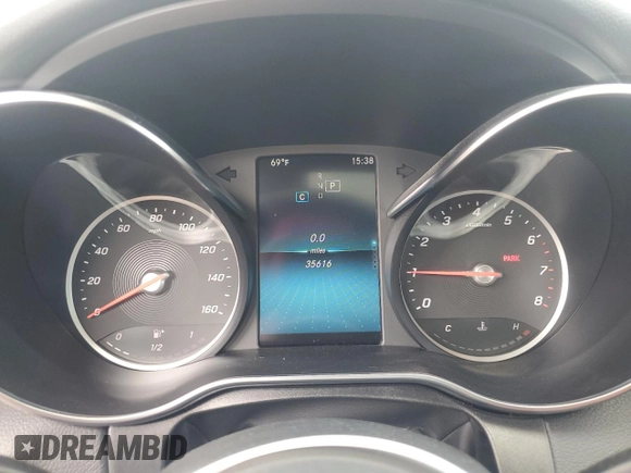 2019 Mercedes-Benz C 300 with VIN 55SWF8EB9KU291263, listed as a Copart auction lot 53549245 with 35,616 mi miles and Salvage Title. Bid and sale history available at carsss.com. Image 9.